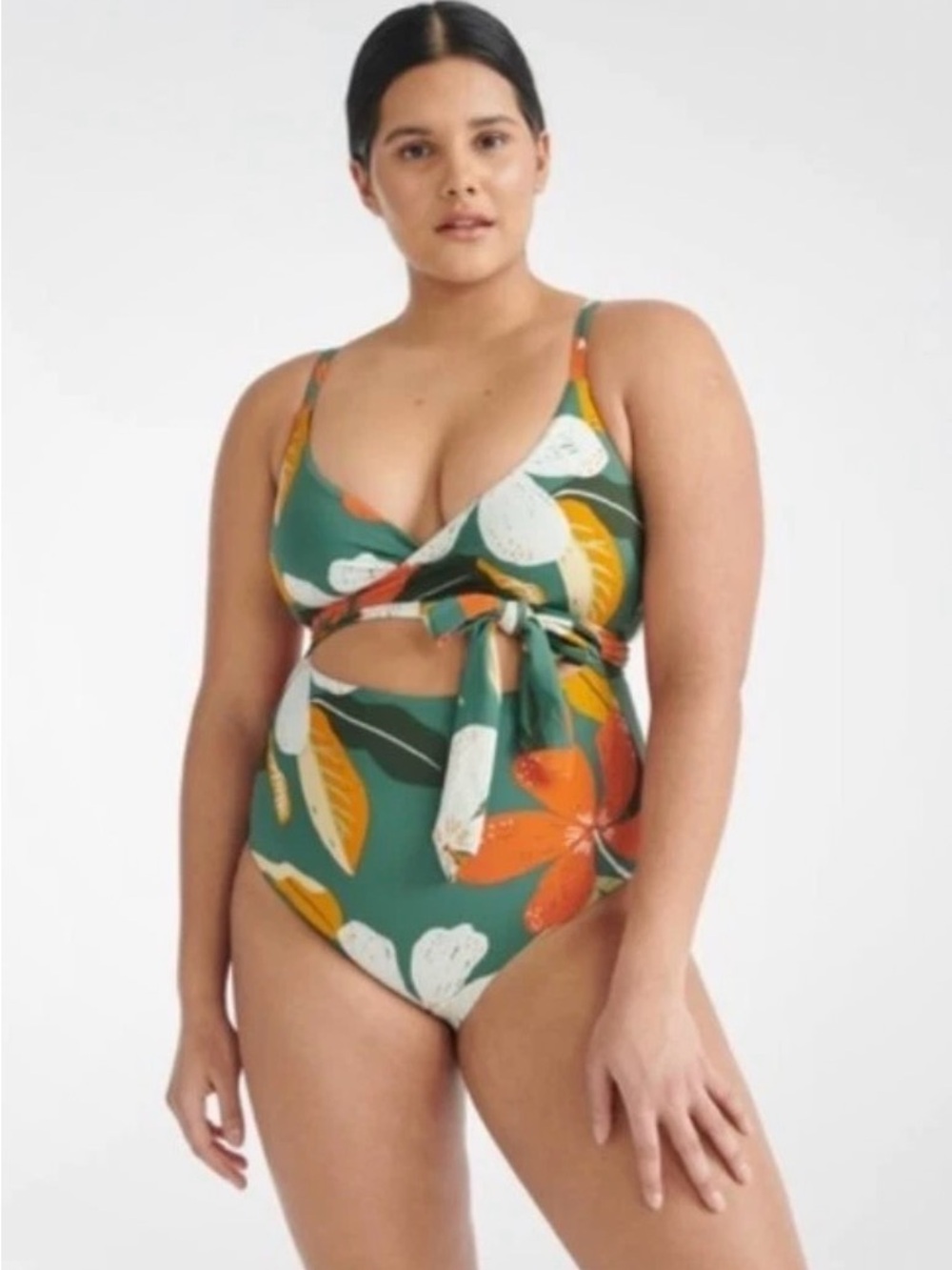 Knix wrap one piece swimsuit Rainforest